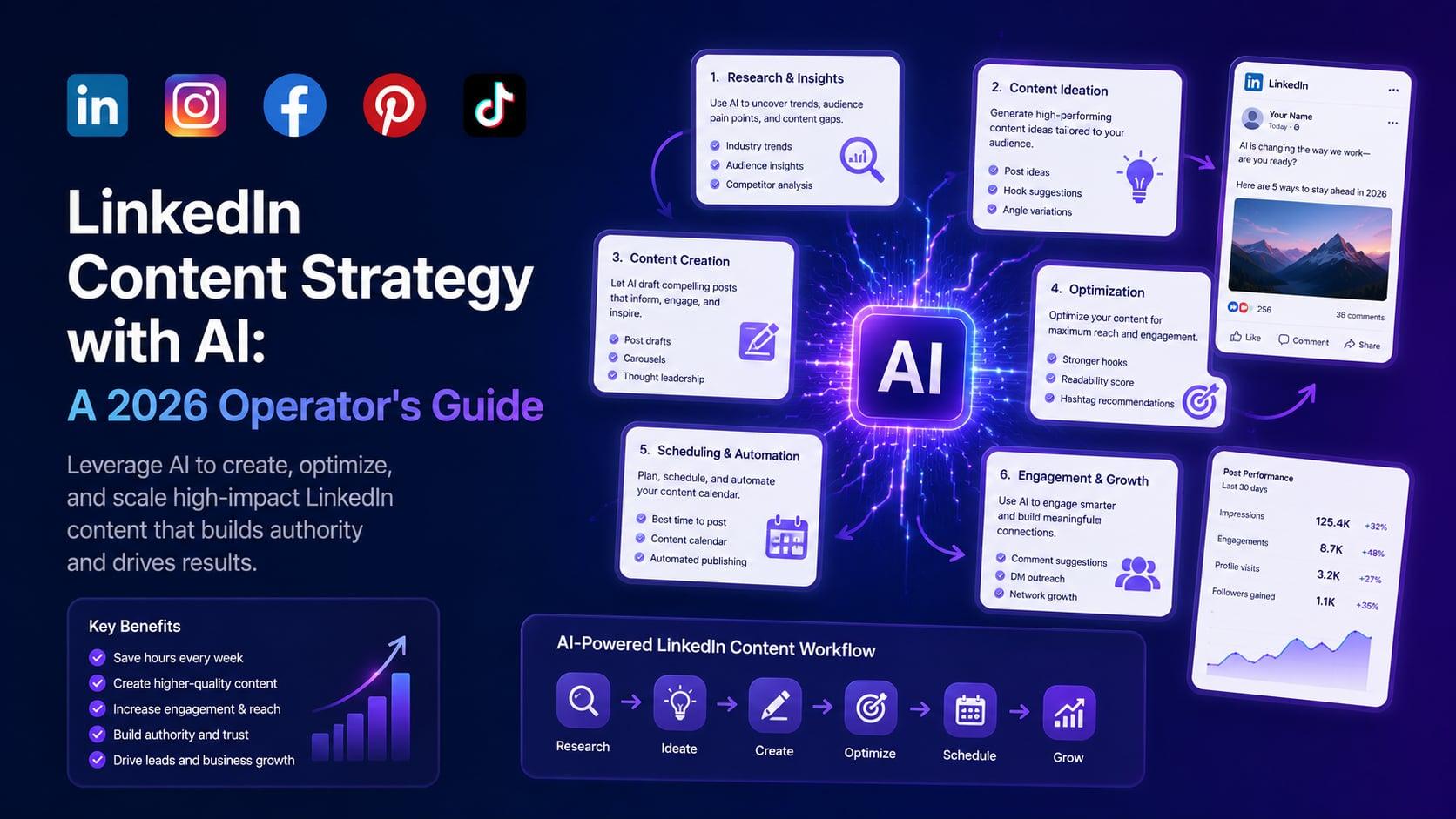 LinkedIn Content Strategy with AI: A 2026 Operator's Guide